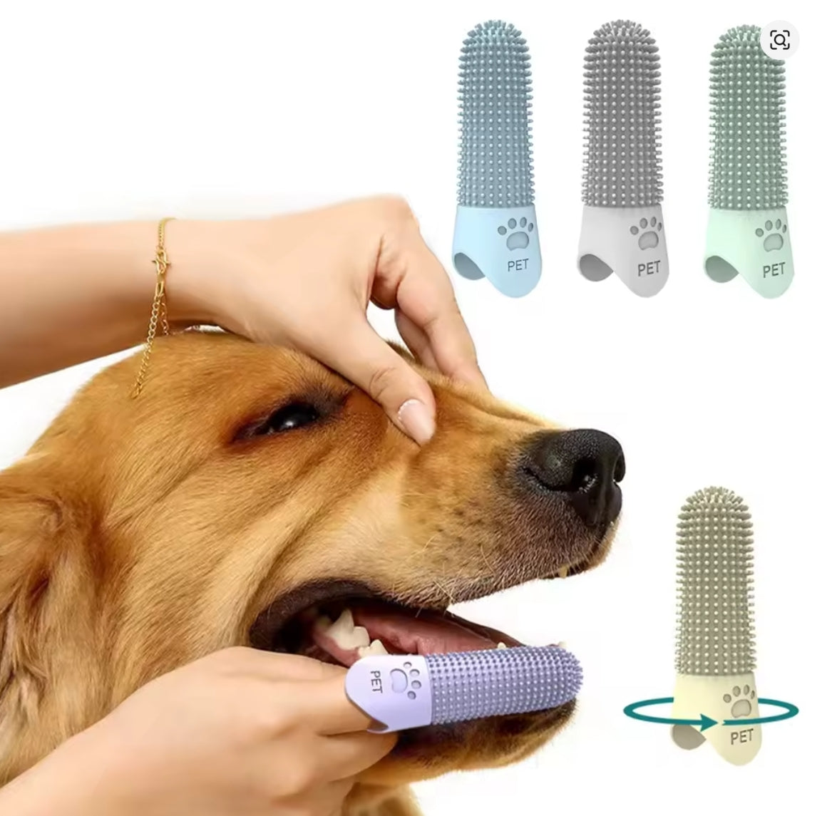 Cepillo Dental Dedo Peluditos