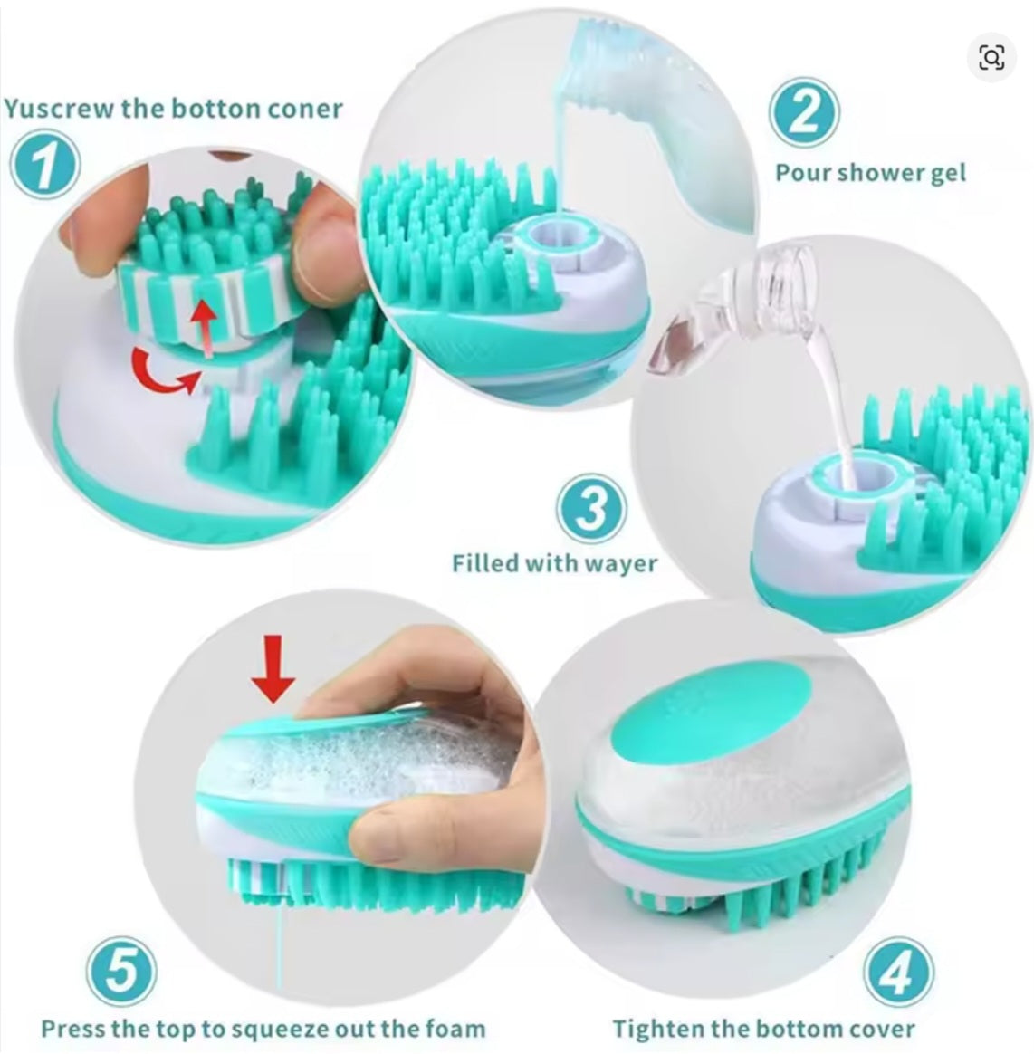 Guante de Baño Relajante Peluditos
